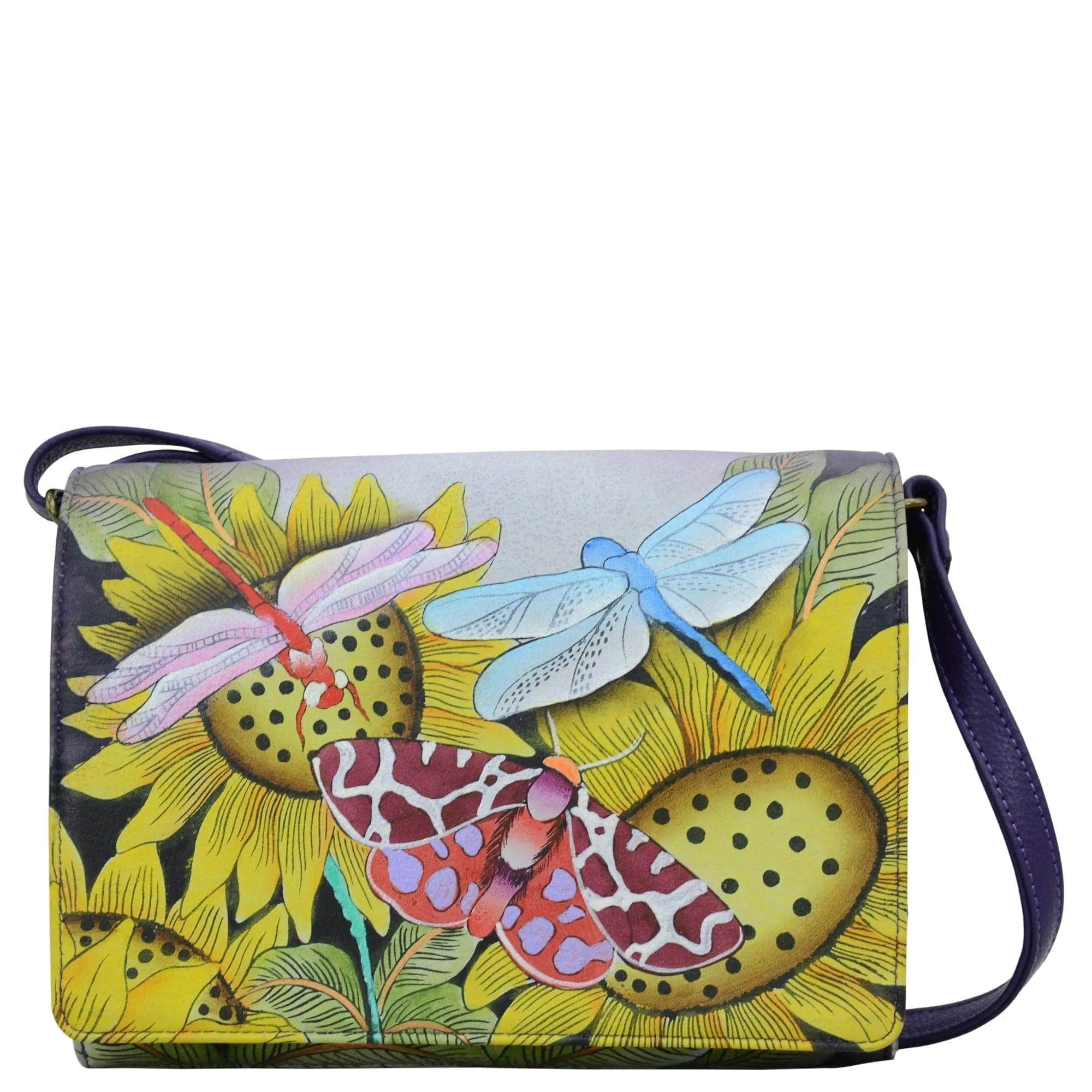 Multi Compartment Flap Crossbody - 8292