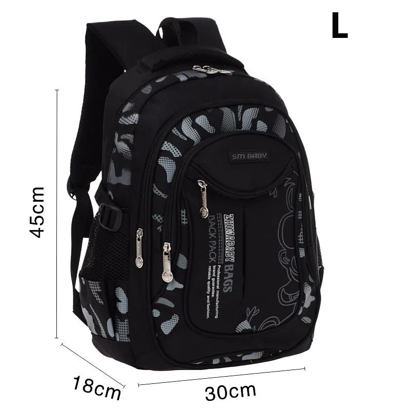 New Waterproof Children School Bags Backpacks For  Teenagers Boys Kids Primary School