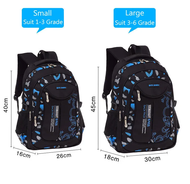 New Waterproof Children School Bags Backpacks For  Teenagers Boys Kids Primary School