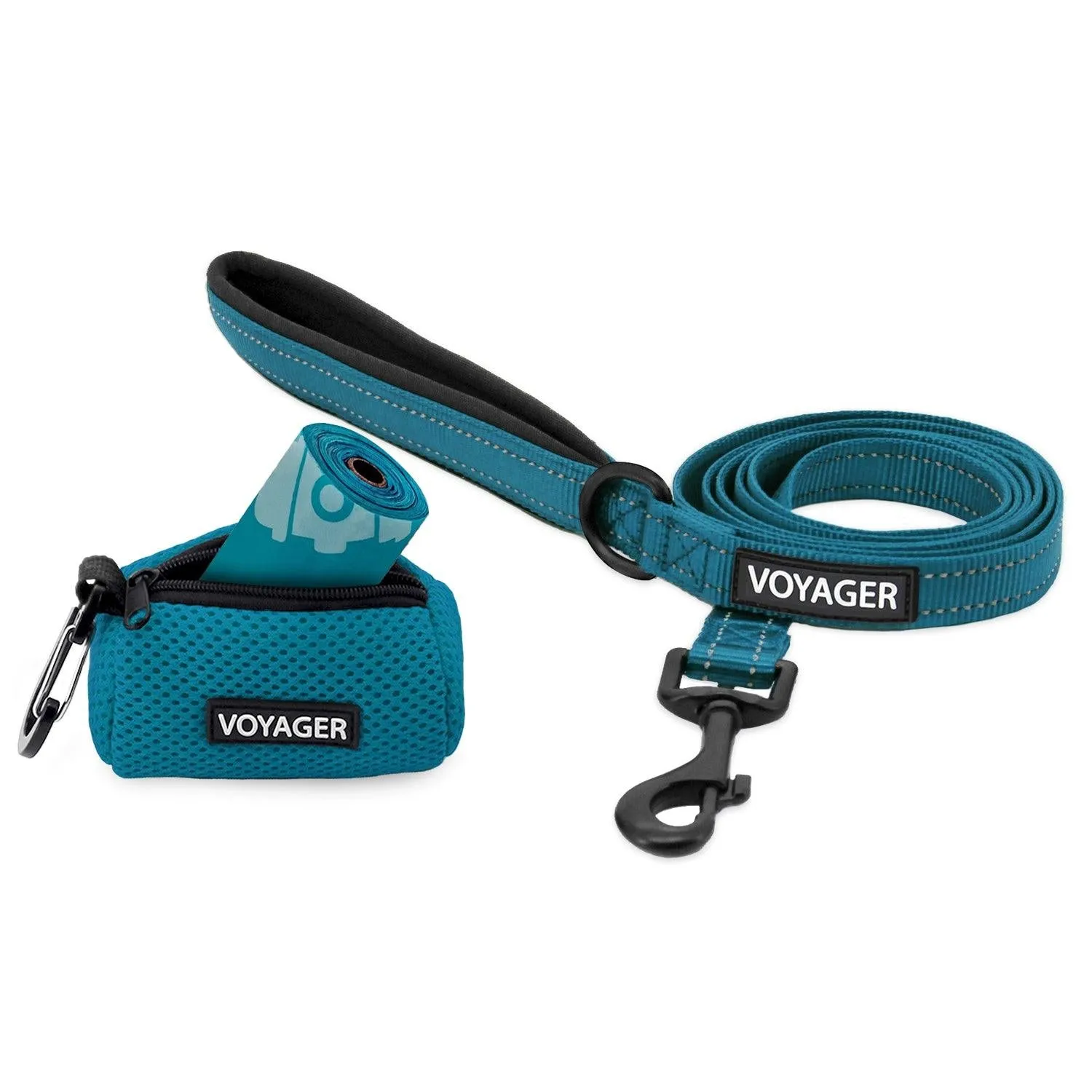 Reflective Leash & Dispenser Set: Ultimate Walking Companion