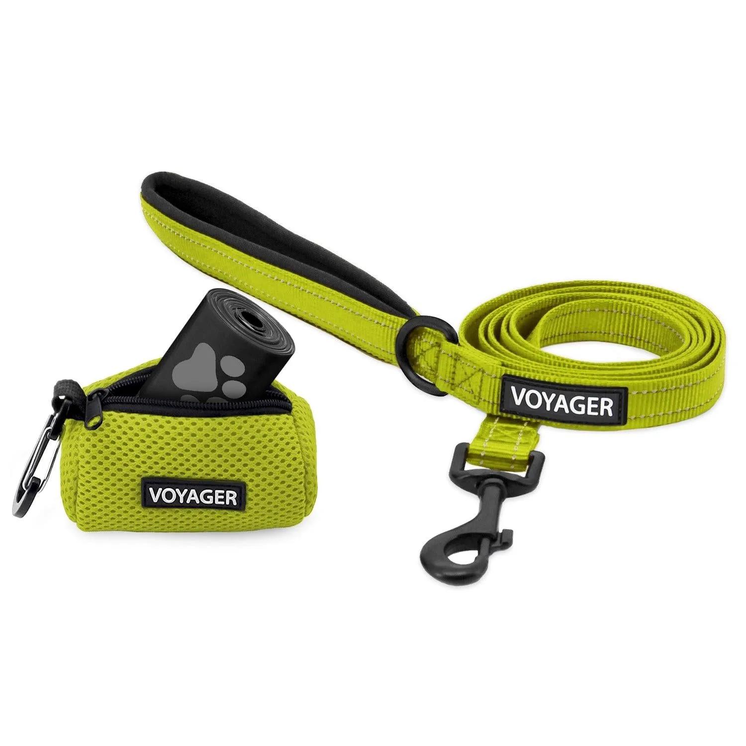 Reflective Leash & Dispenser Set: Ultimate Walking Companion