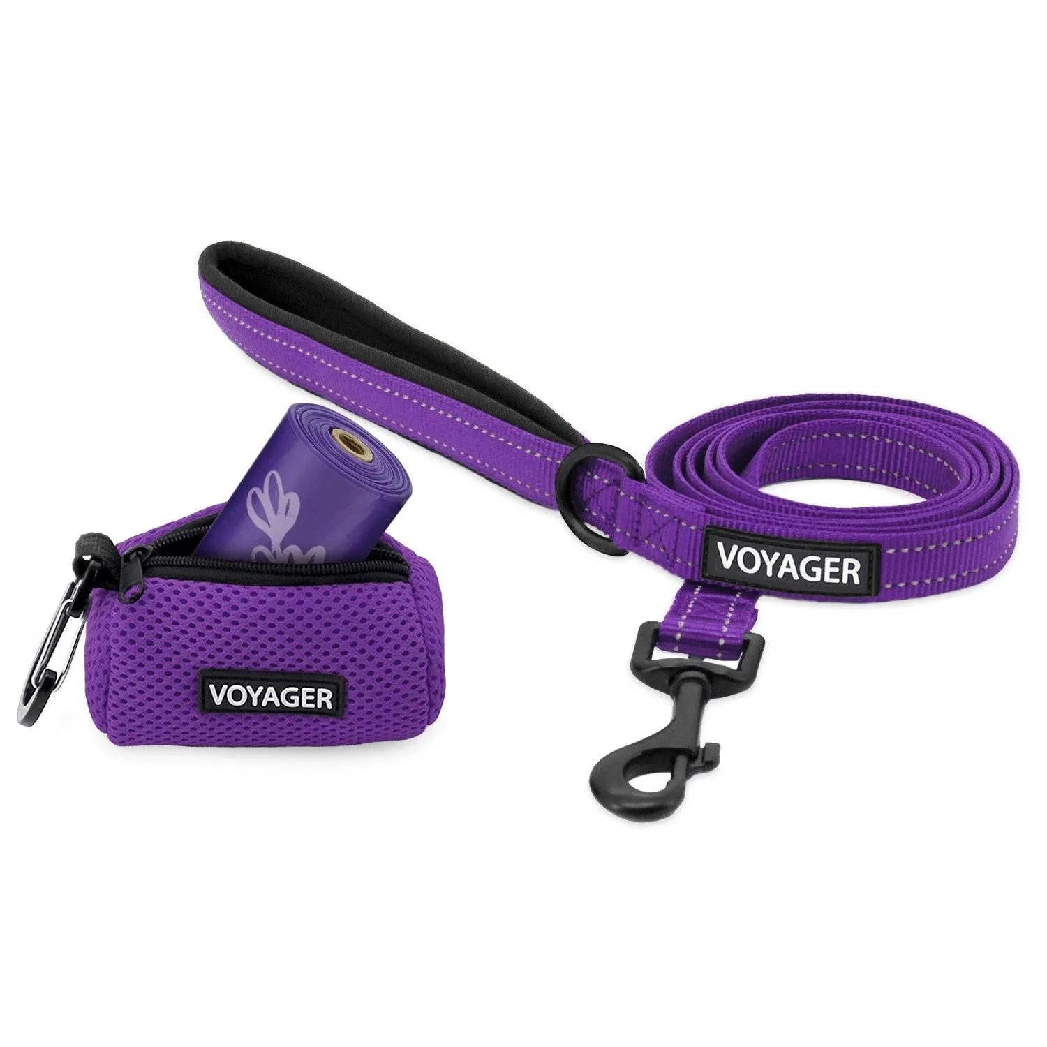 Reflective Leash & Dispenser Set: Ultimate Walking Companion