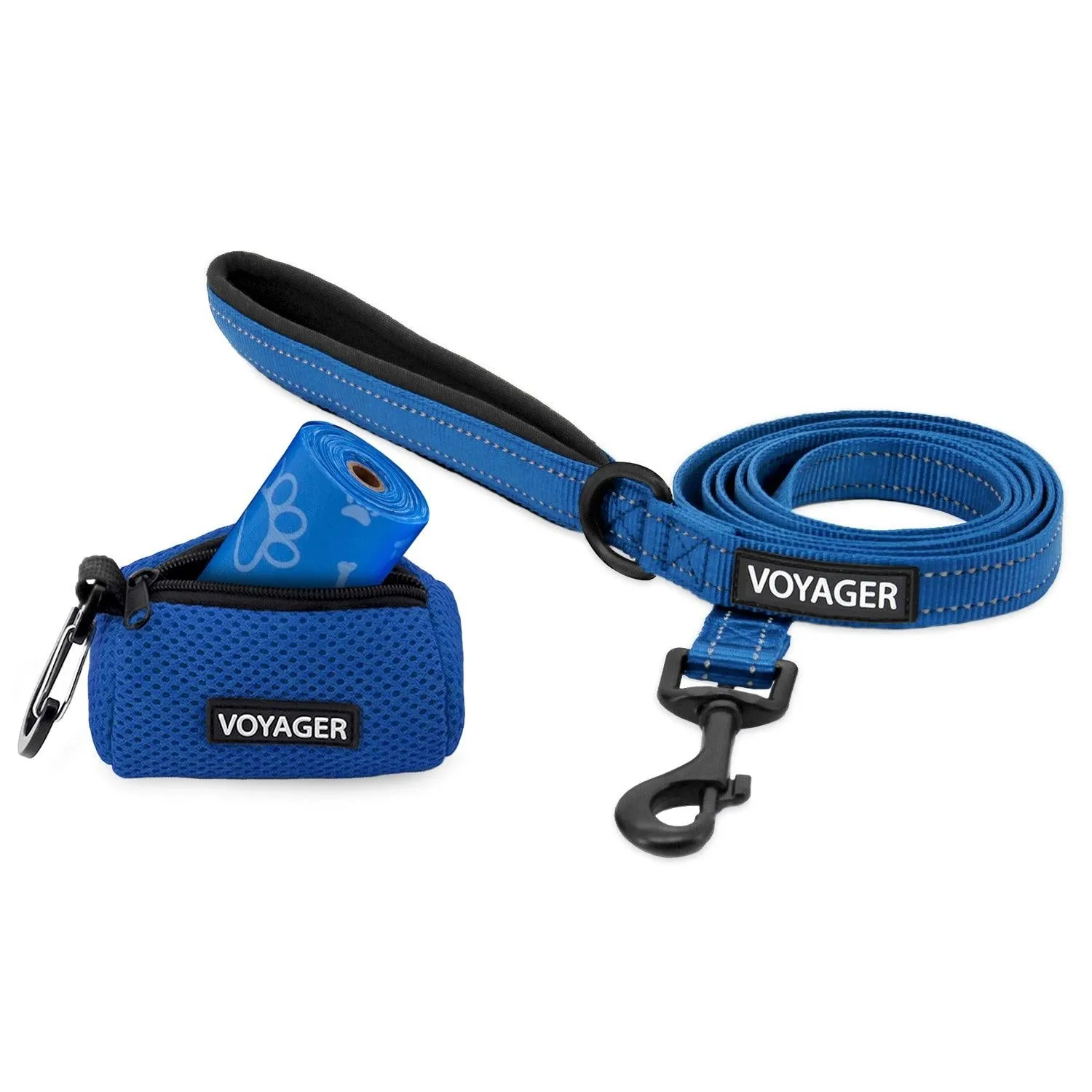 Reflective Leash & Dispenser Set: Ultimate Walking Companion