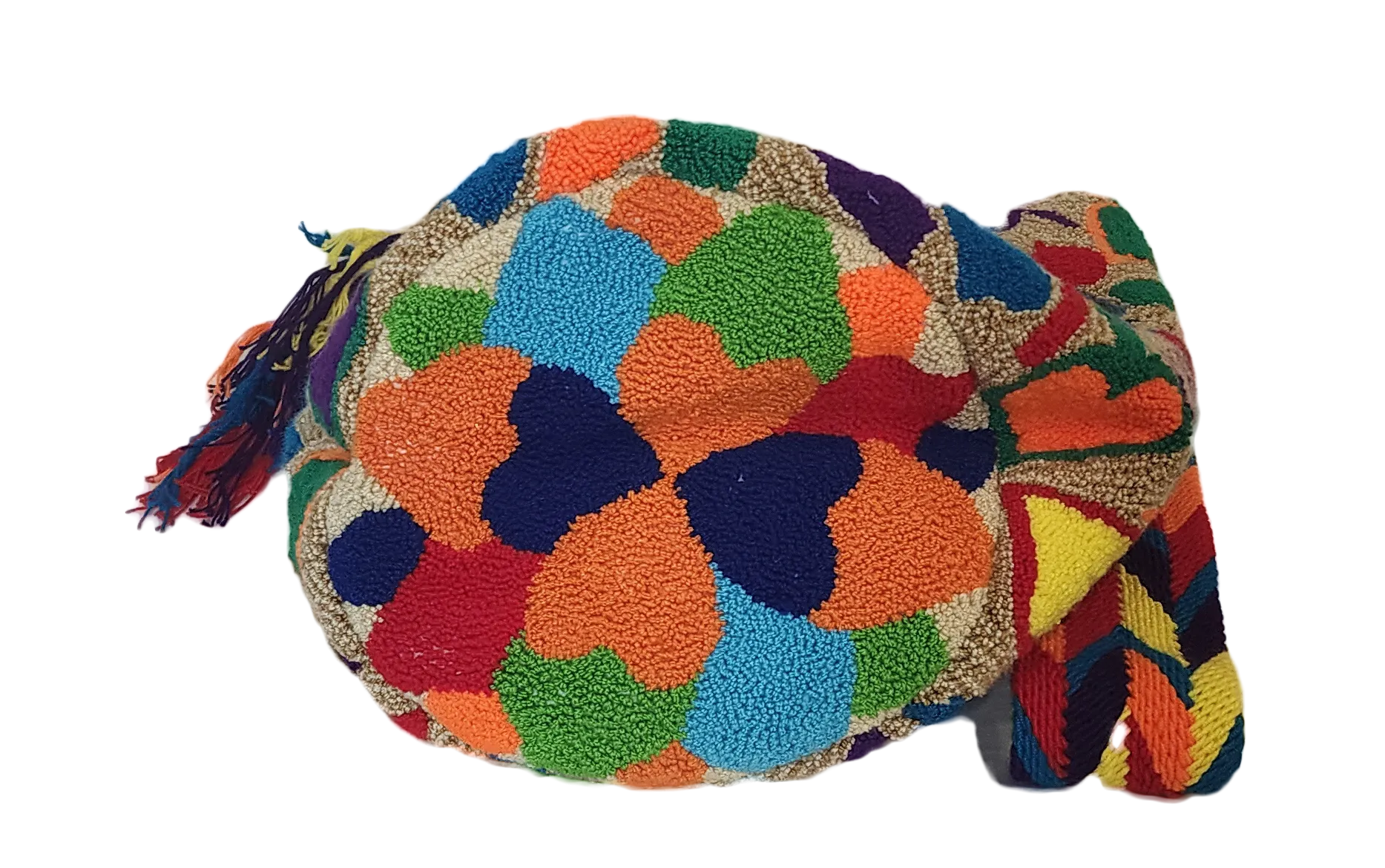 Reina Large Handmade Punch Needle Wayuu Mochila Bag