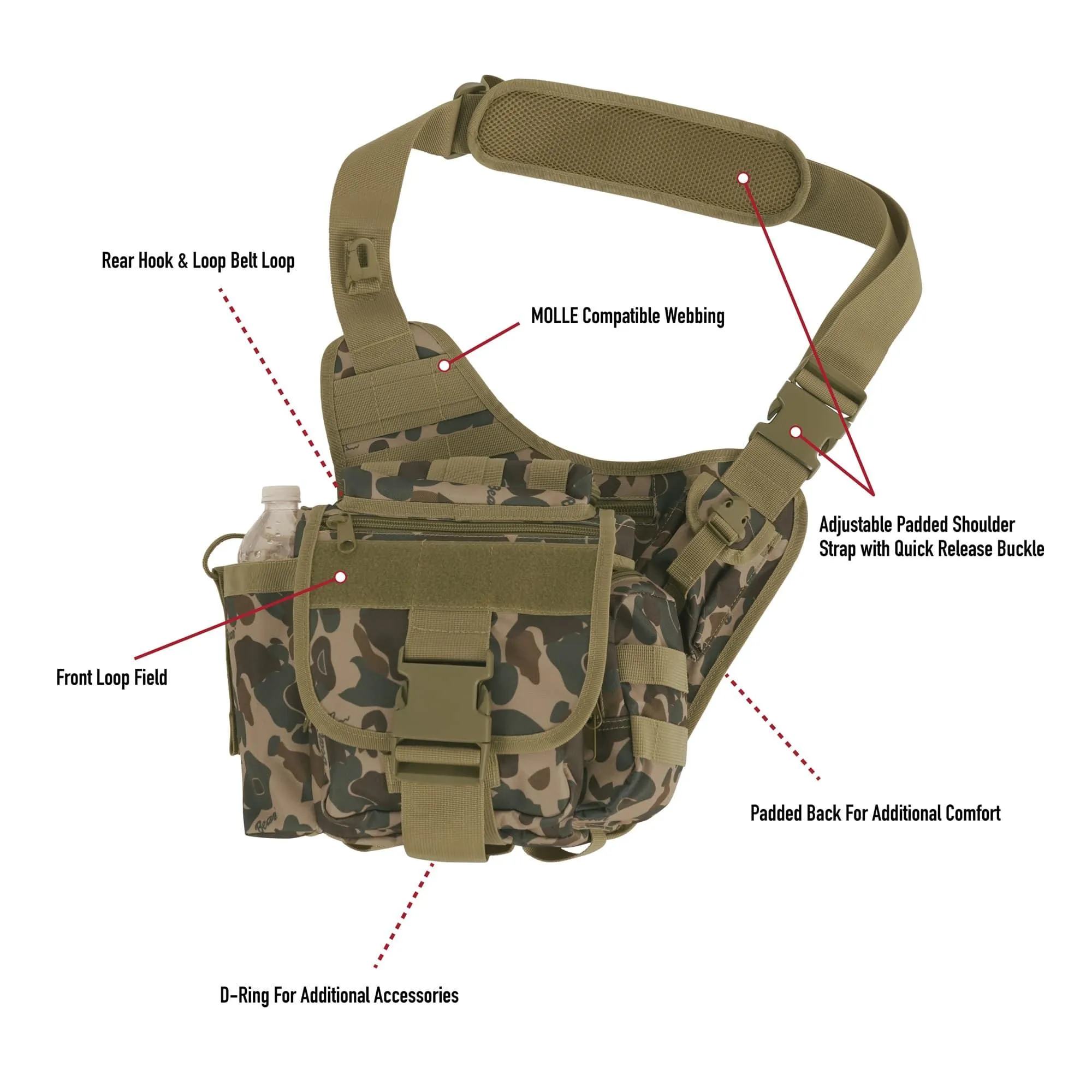 Rothco X Bear Archery Fred Bear Camo Advanced Tactical Bag