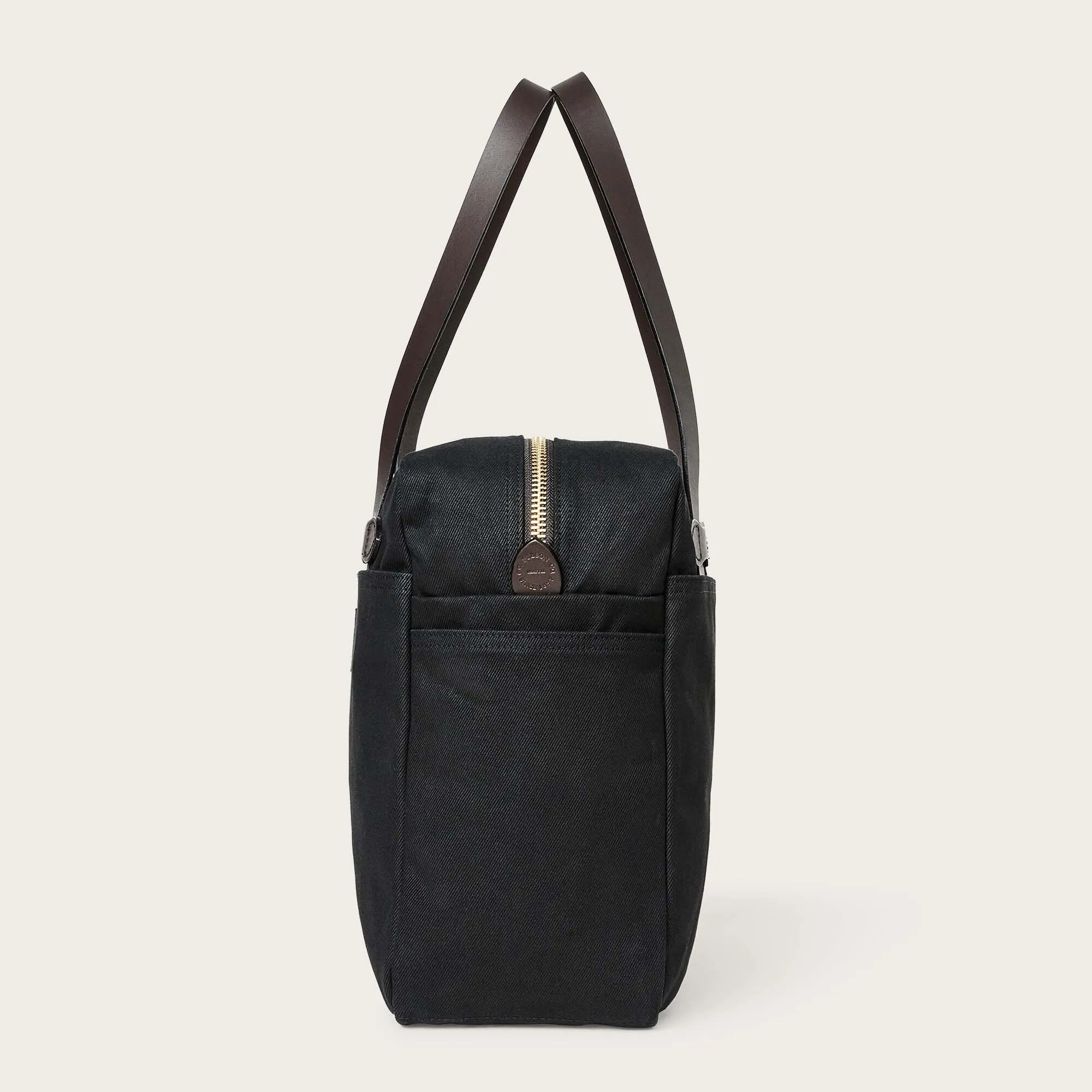 RUGGED TWILL TOTE BAG WITH ZIPPER