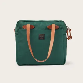 RUGGED TWILL TOTE BAG WITH ZIPPER