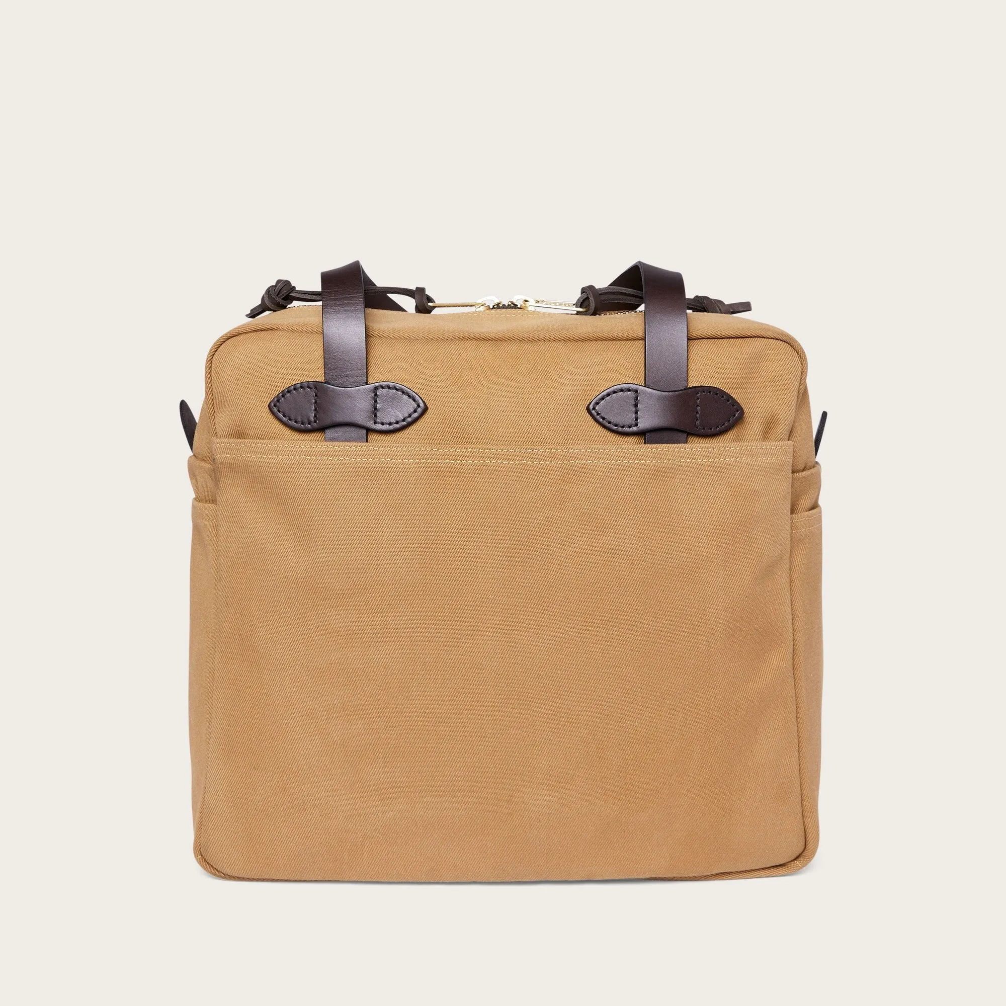 RUGGED TWILL TOTE BAG WITH ZIPPER