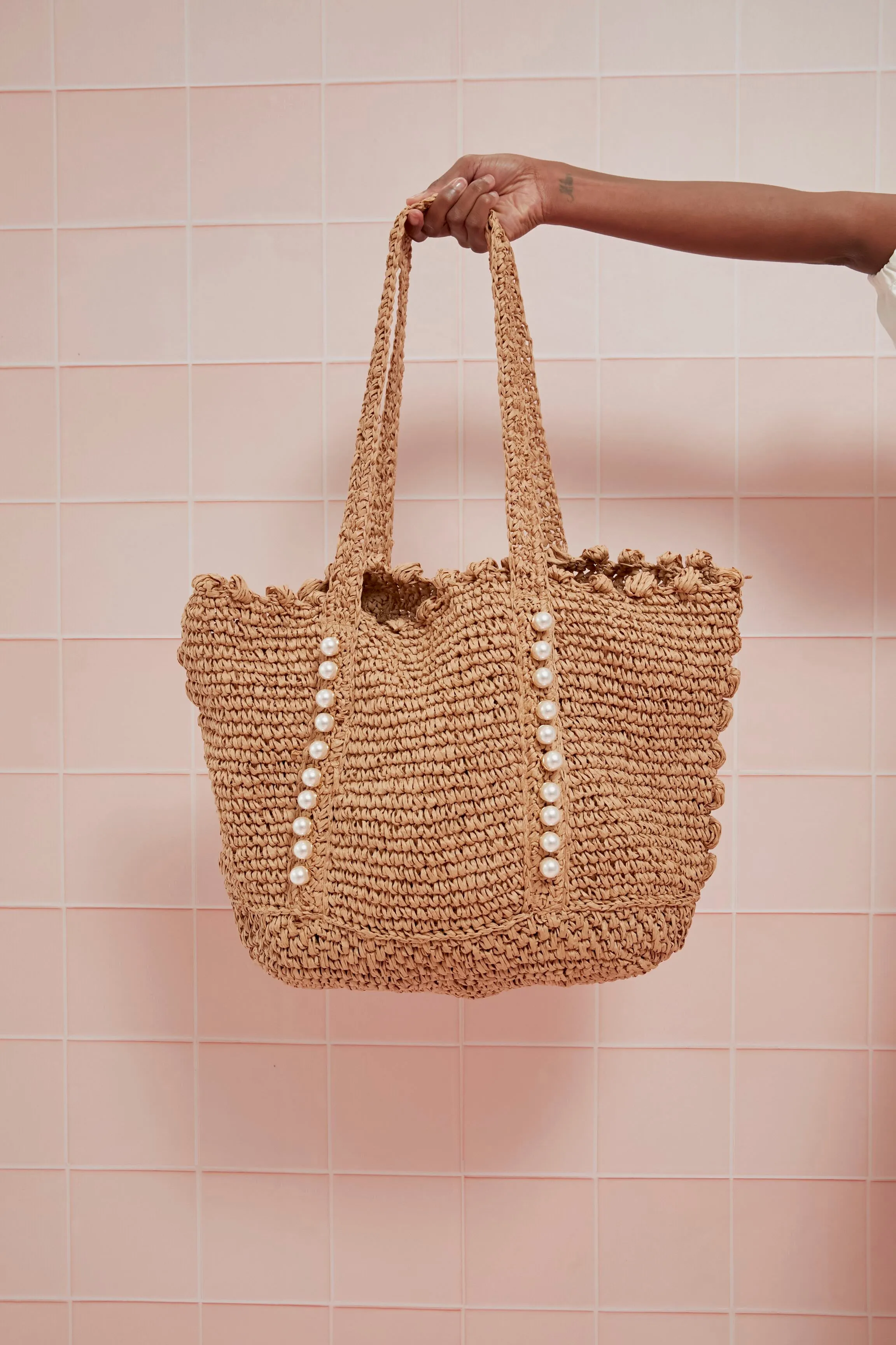 Sand Lisbeth Pearl Tote