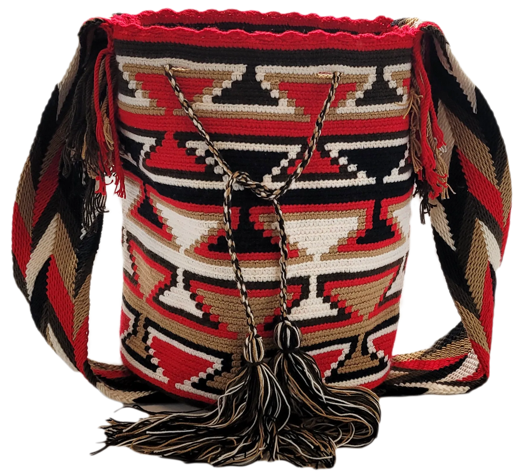 Serenity Large Handmade Crochet Wayuu Mochila Bag