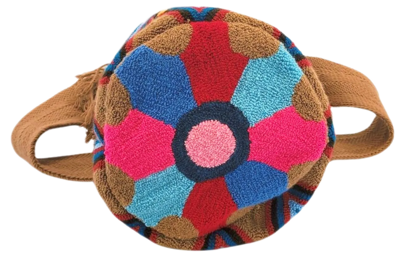 Sienna Large Handmade Punch-needle Wayuu Mochila Bag