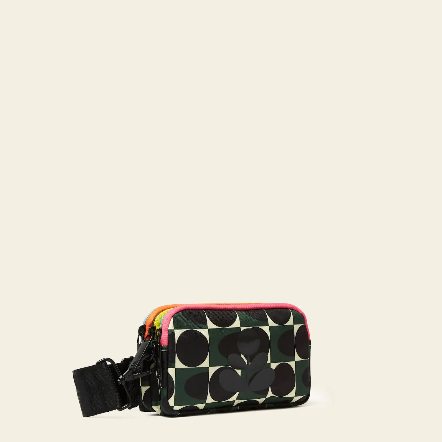 Tripod Crossbody - Spot Square Forest