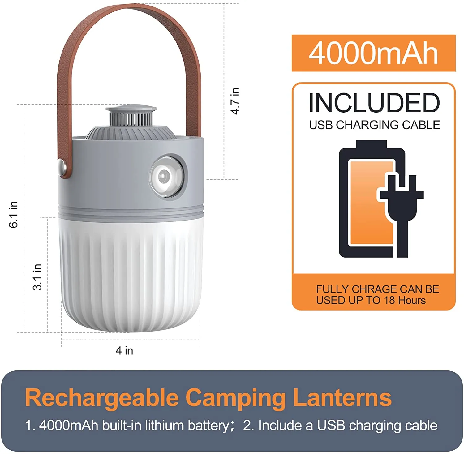 Unique U Camping Lantern Rechargeable, 6 Color LED Camping Light, Waterproof Portable Tent Lantern Light, 1200LM Lantern Flashlight for Hurricane, Emergency, Hiking, Fishing, Nighting