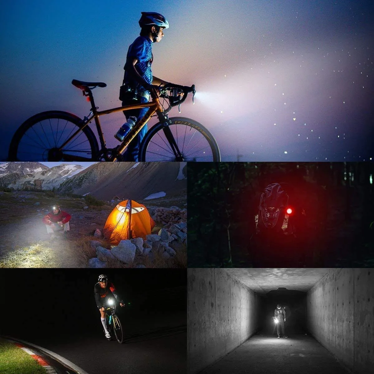 Waterproof USB Rechargeable Bicycle Light