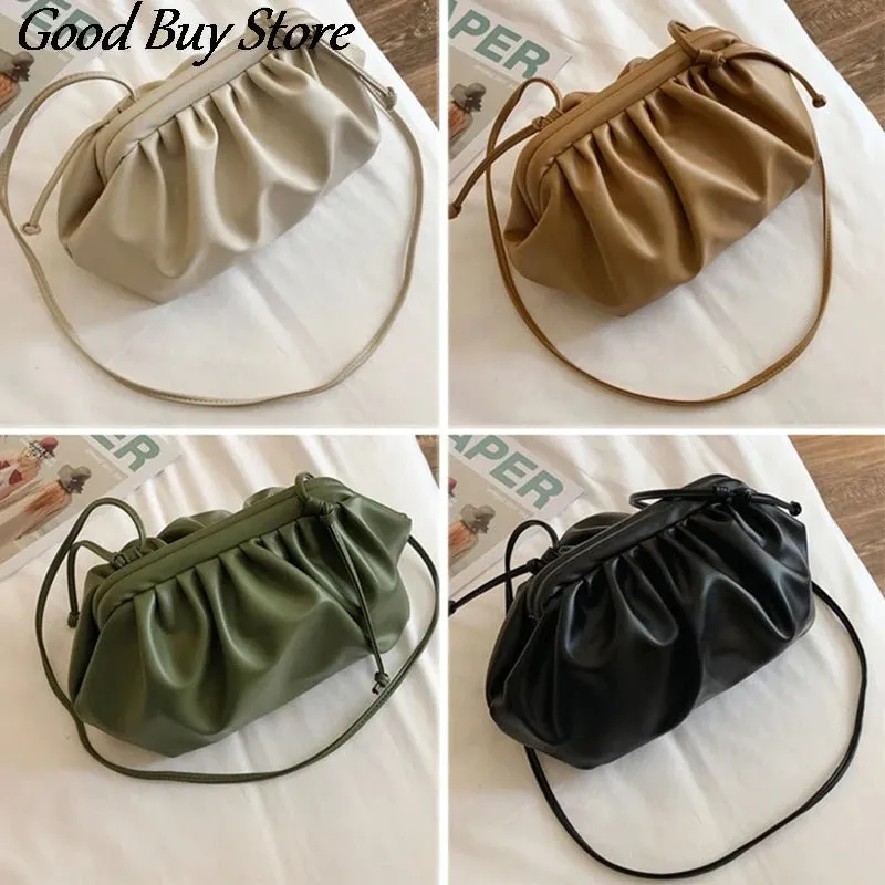 Women 2021 Purse Elegant Crossbody Bags Party Shoulder Clutch Handbags Soft Leather Totes Bag Fashion Female Simple Phone Wallet