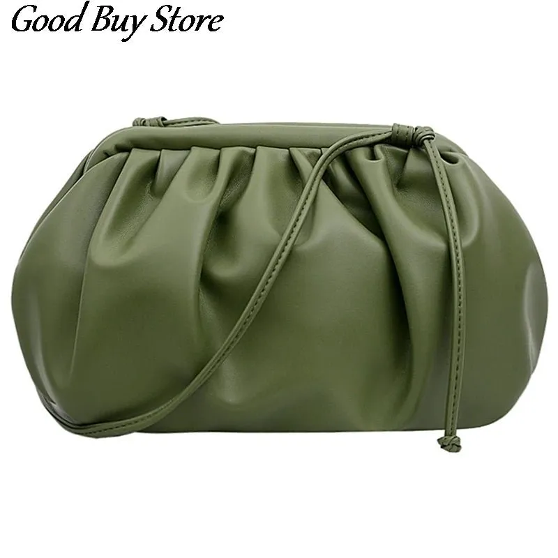 Women 2021 Purse Elegant Crossbody Bags Party Shoulder Clutch Handbags Soft Leather Totes Bag Fashion Female Simple Phone Wallet