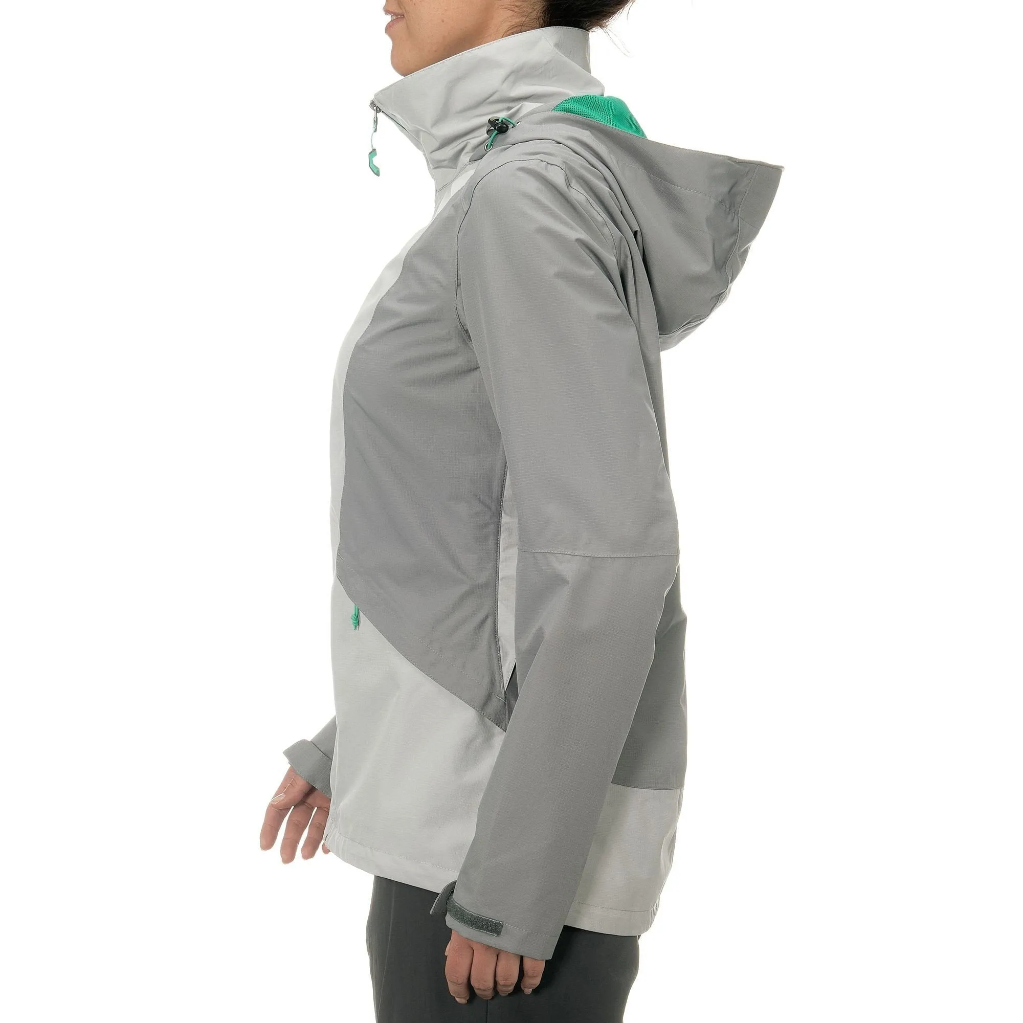 Women's Hiking Rain Jacket Forclaz 100