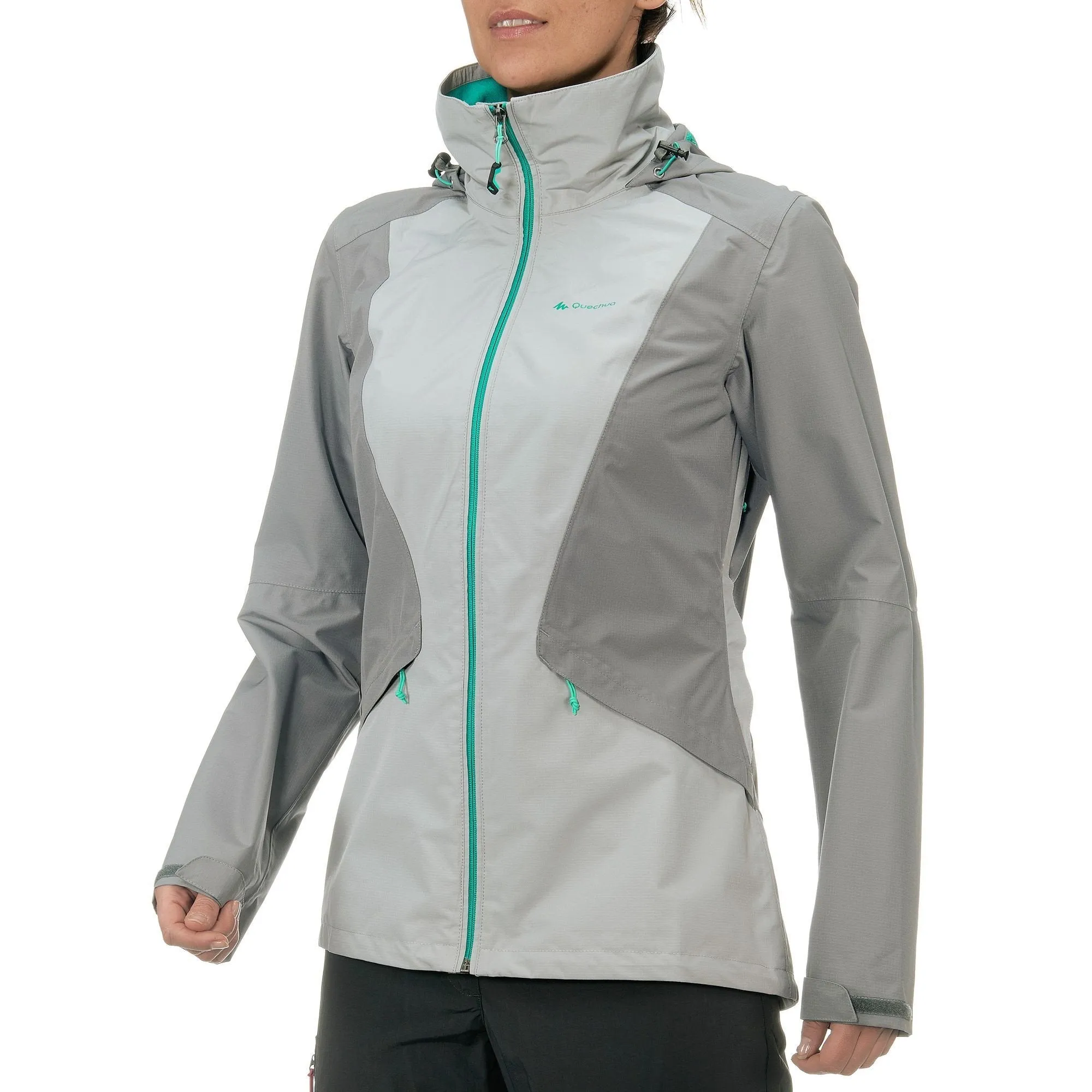 Women's Hiking Rain Jacket Forclaz 100