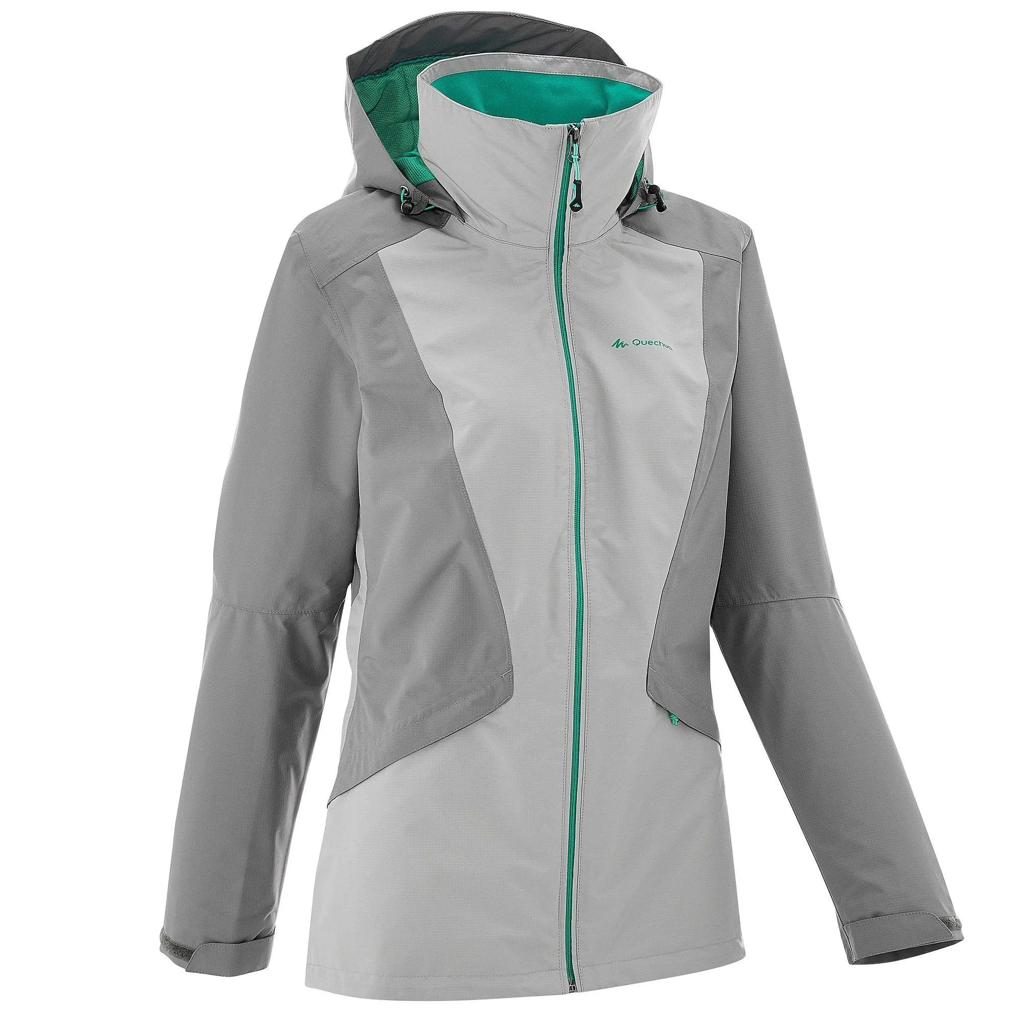 Women's Hiking Rain Jacket Forclaz 100