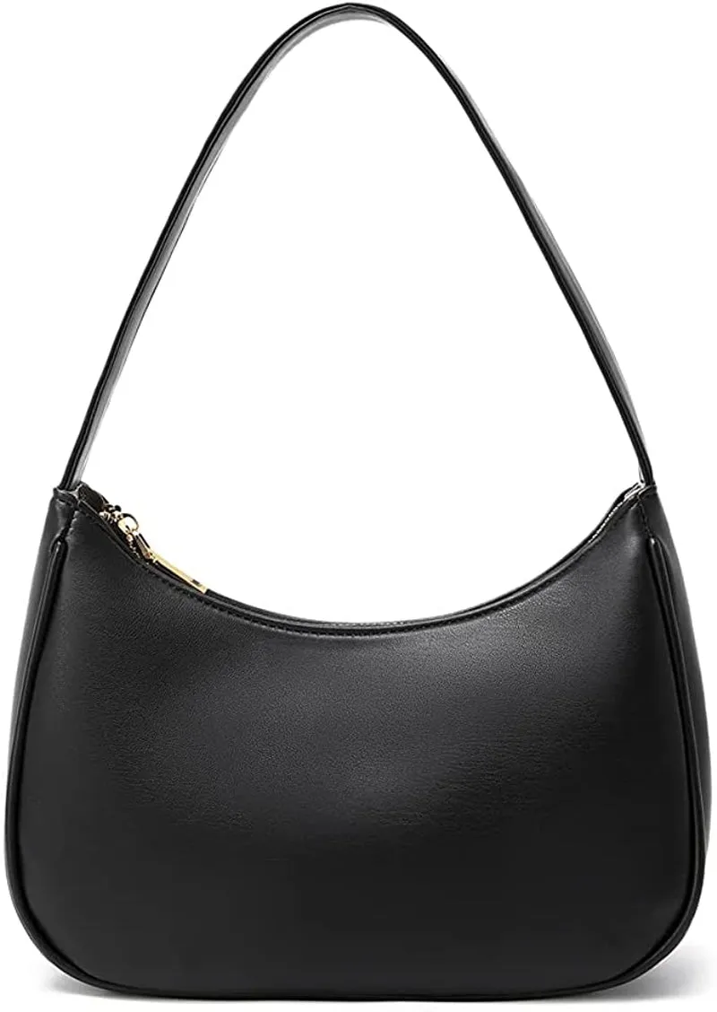 Women's Mini Hobo Shoulder Bag Purse with Zipper Closure