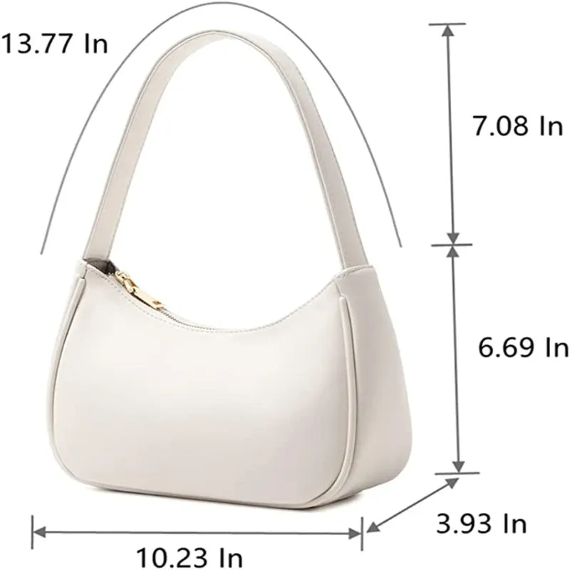 Women's Mini Hobo Shoulder Bag Purse with Zipper Closure